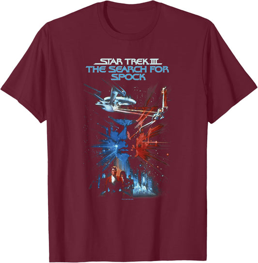Star Trek Search For Spock Movie T-Shirt - T-Shirt | Maroon