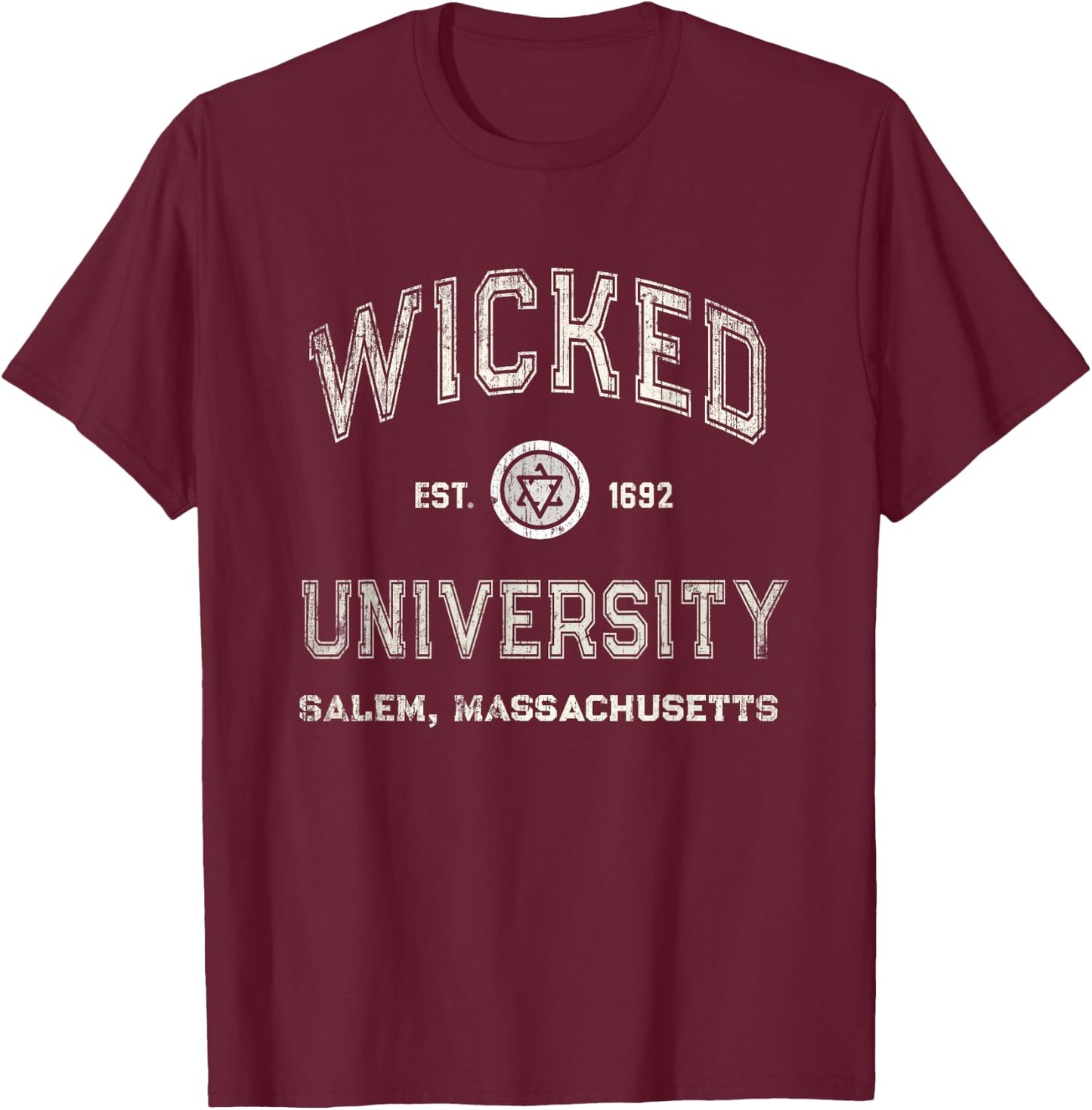 Funny Witches UNIVERSITY Salem Massachusetts Witch Wicca Gag T-Shirt - T-Shirt | Maroon