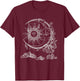 Occultism Moon Sun Astrology Universe Astronomy T-Shirt - T-Shirt | Maroon