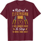 Electrician Retirement Vintage Retired Electrician I No T-Shirt - T-Shirt | Maroon