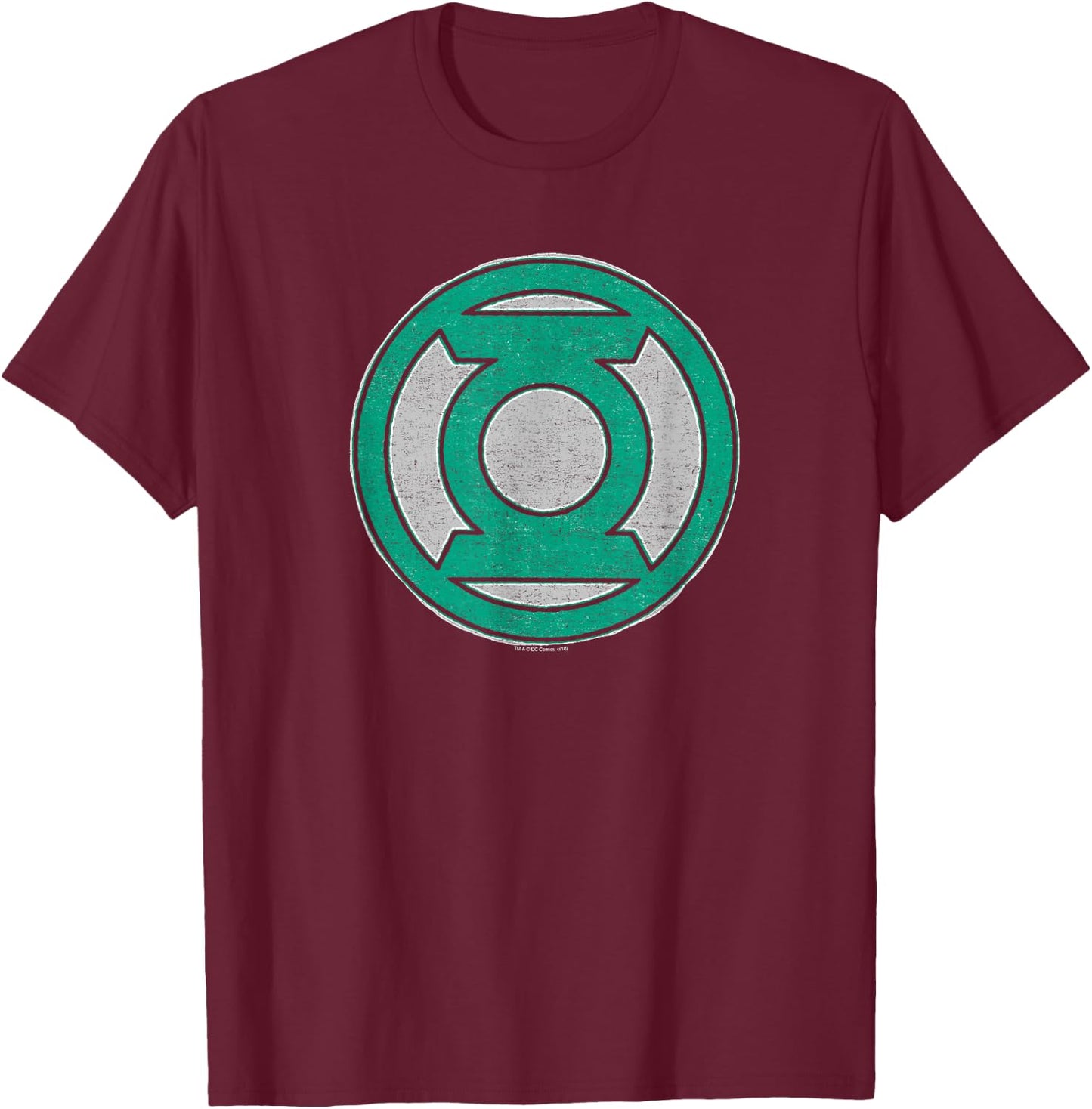 Green Lantern Hand Me Down Black T-Shirt - T-Shirt | Maroon