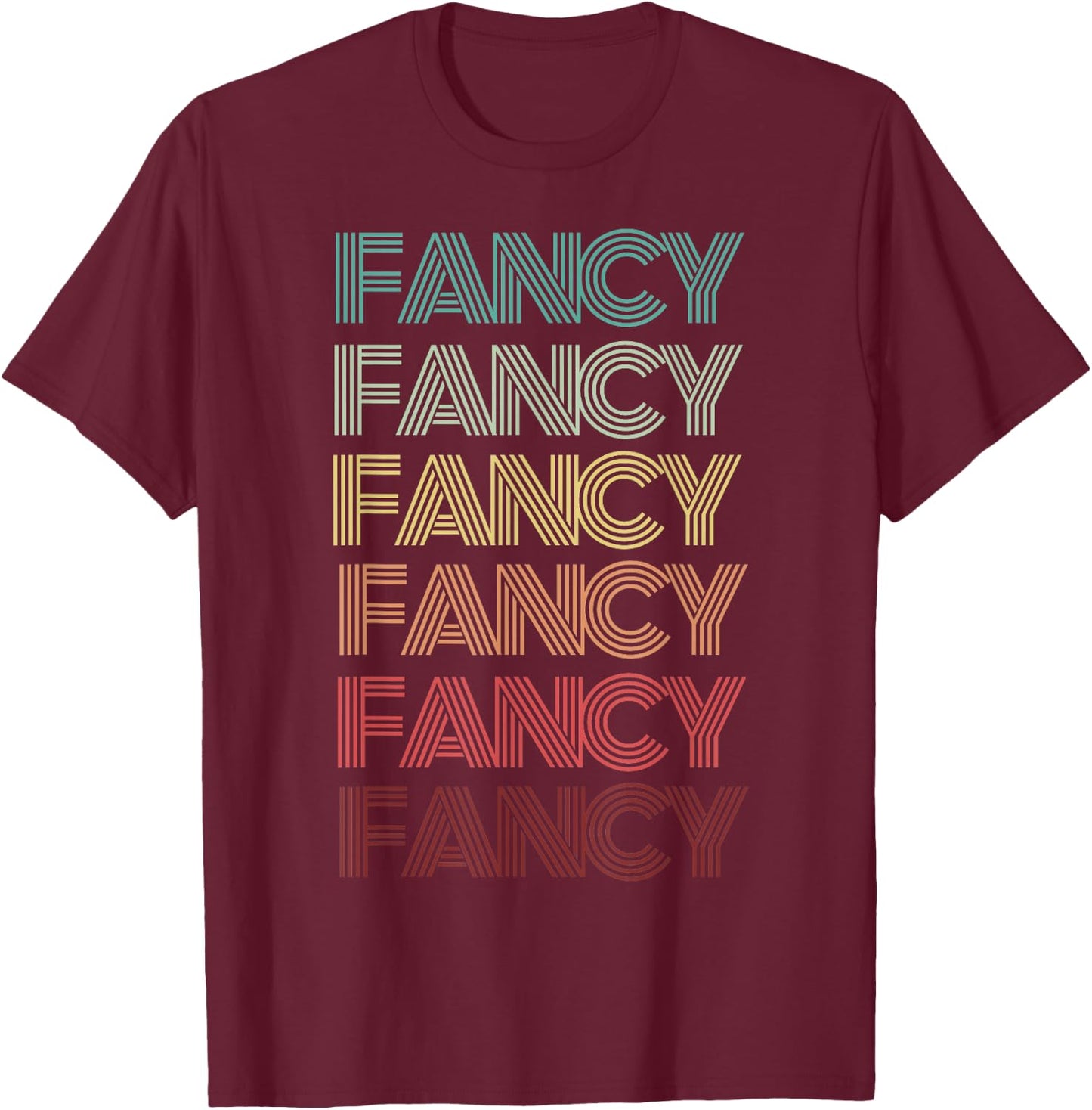 Retro Halloween FANCY Words Humor Groovy 80s T-Shirt - T-Shirt | Maroon