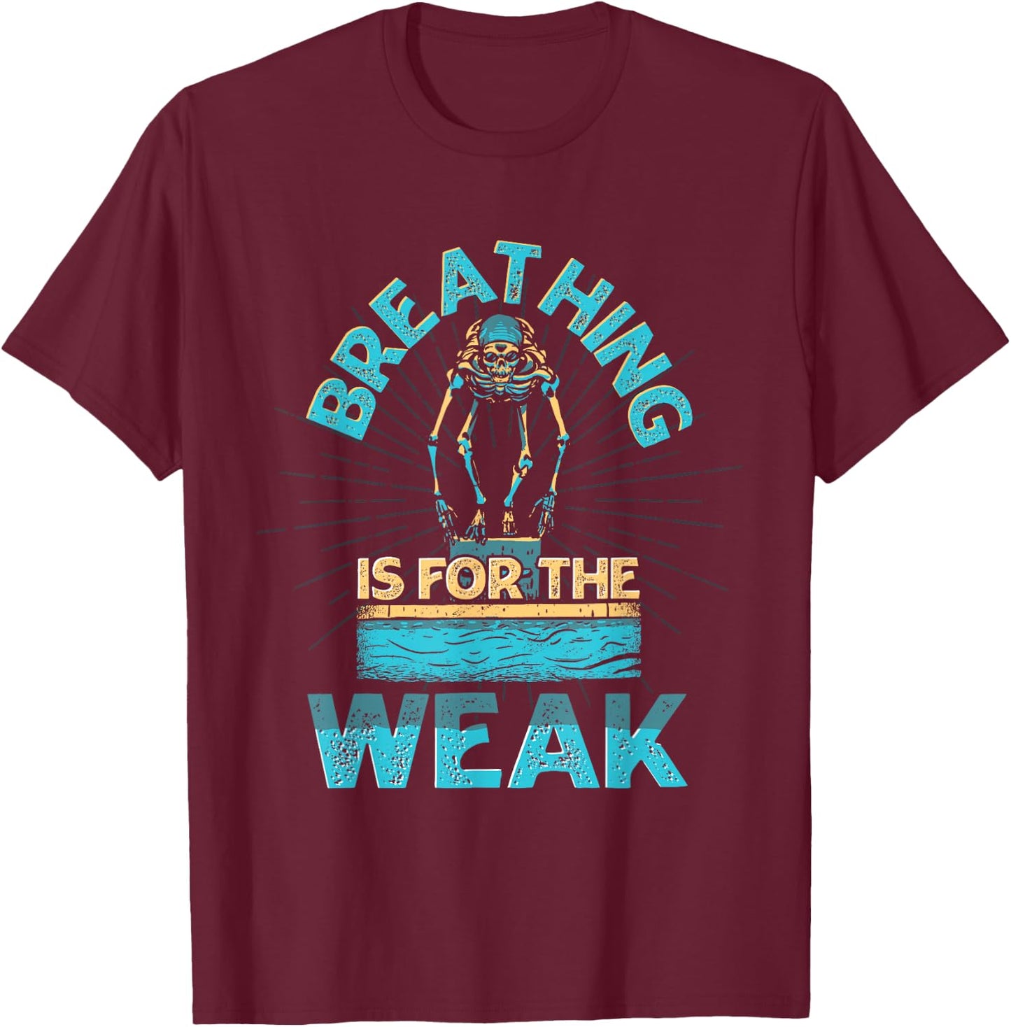 Water Rat Hobby Swimmer Water Sports Fun Swimming T-Shirt - T-Shirt | Maroon