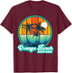 Vintage Orange Beach Alabama Summer Vacation Beach Souvenirs T-Shirt - T-Shirt | Maroon