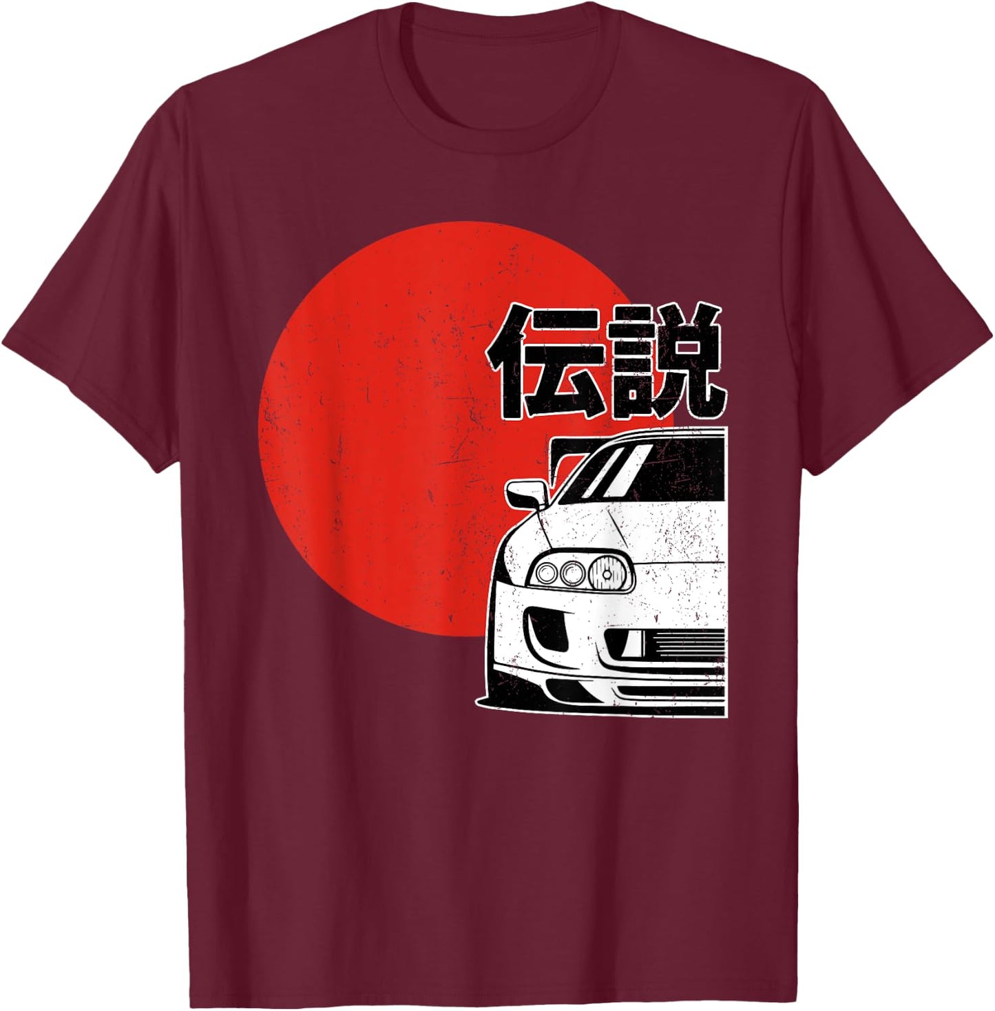JDM Japan Motorsport Tuning Car Legend 90s T-Shirt - T-Shirt | Maroon