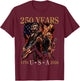 Presidents Abe Lincoln and George Washington Playing Guitar T-Shirt - T-Shirt | Maroon