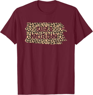 Leopard Raise A Hallelujah Christian Faith Religion Xmas T-Shirt - T-Shirt | Maroon