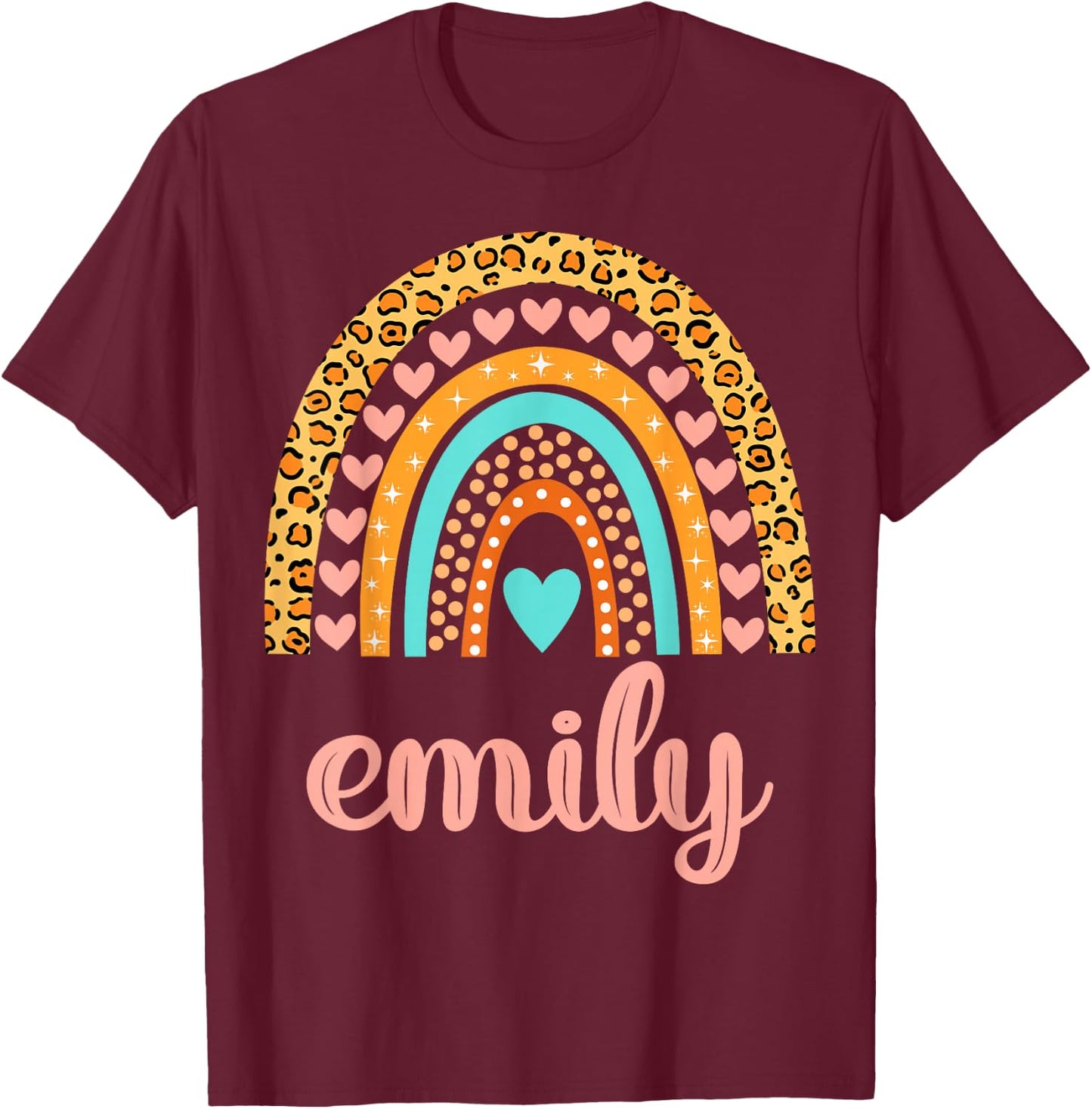 Emily Emily Name Birthday Shirt Gift T-Shirt - T-Shirt | Maroon