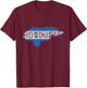 Honduran Map and Flag Souvenir - Distressed Honduras T-Shirt - T-Shirt | Maroon