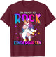 I'm Ready To Rock Kindergarten Unicorn Back To School Girls T-Shirt - T-Shirt | Maroon