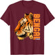 Retro Vintage Bengal Tiger Face Wild Tiger Face T-Shirt - T-Shirt | Maroon