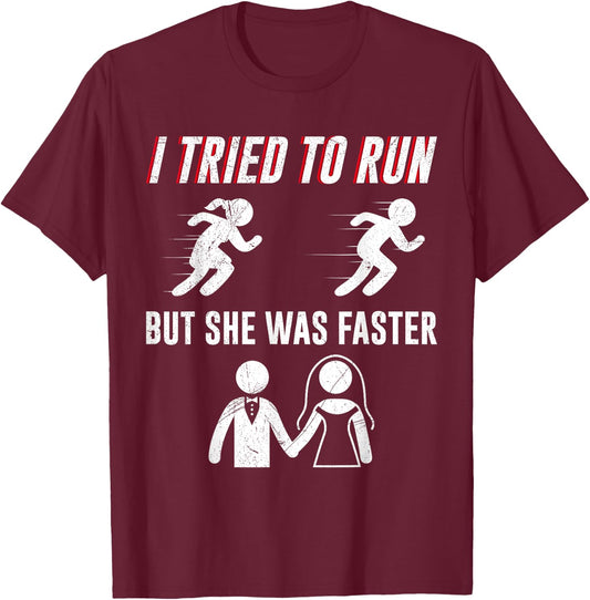 Wedding Stag Night Funny Groom T-Shirt - T-Shirt | Maroon