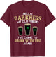 Hello Darkness My Old friend Irish Shamrock Beer Day T-Shirt - T-Shirt | Maroon
