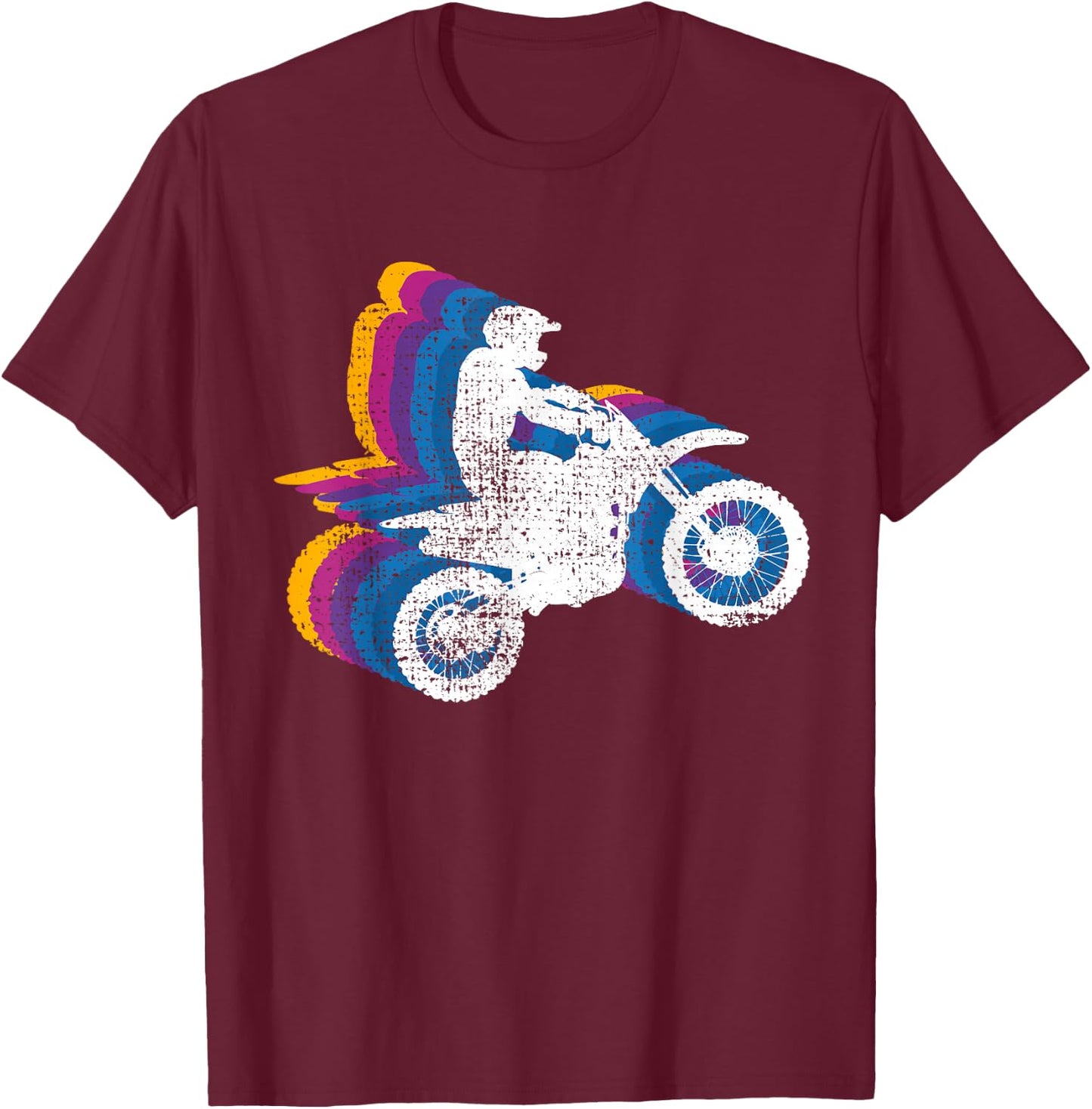 Motocross Motorcross Dirt Bike Gift T-Shirt - T-Shirt | Maroon