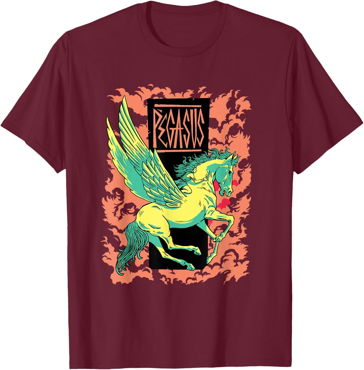 Greek Mythology art Ancient Greece Pegasus History T-Shirt - T-Shirt | Maroon