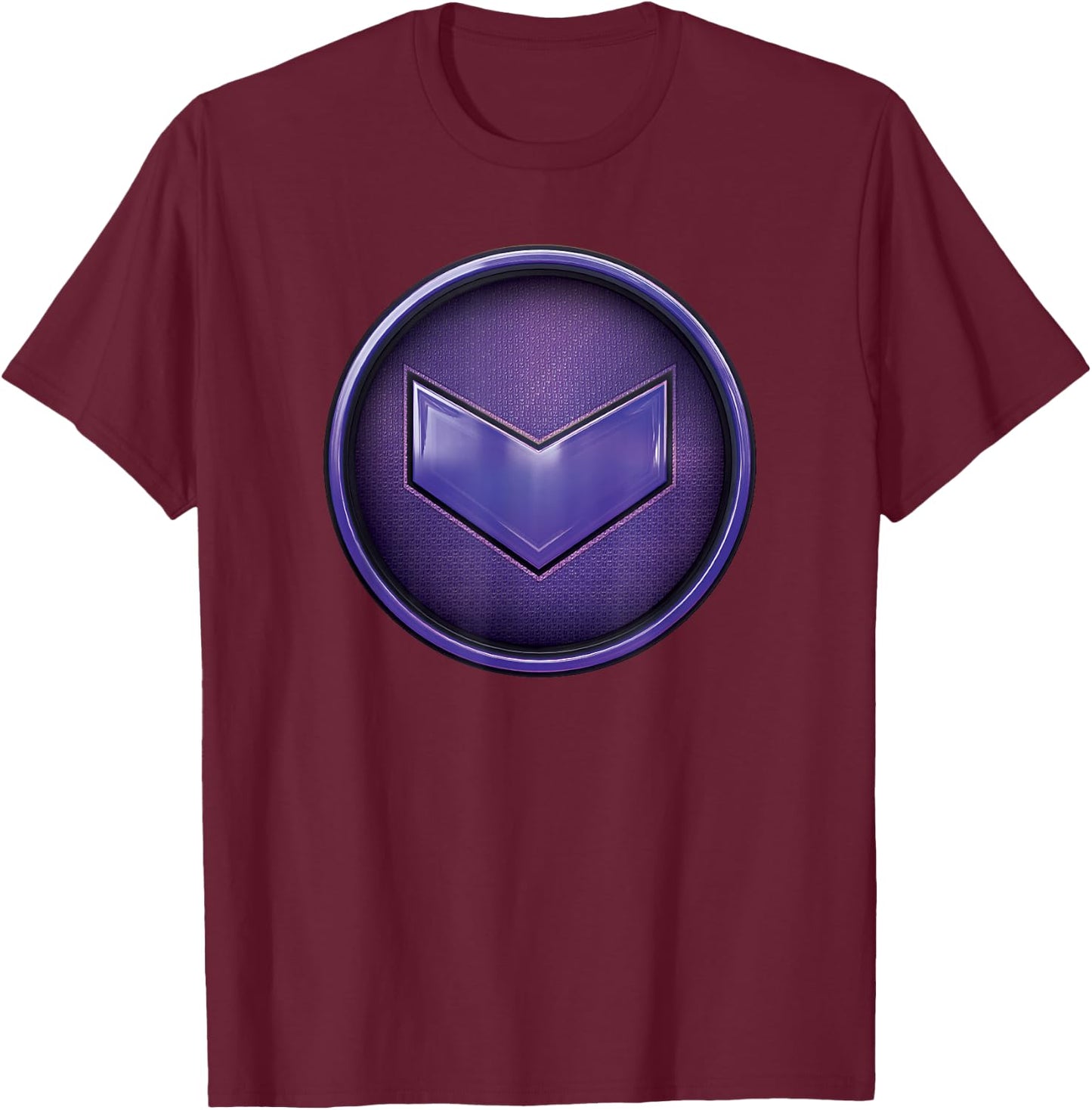 Marvel Hawkeye Kate Bishop Purple Logo T-Shirt - T-Shirt | Maroon