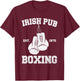 Vintage Irish Pub Est 1975 Boxing Day T-Shirt - T-Shirt | Maroon