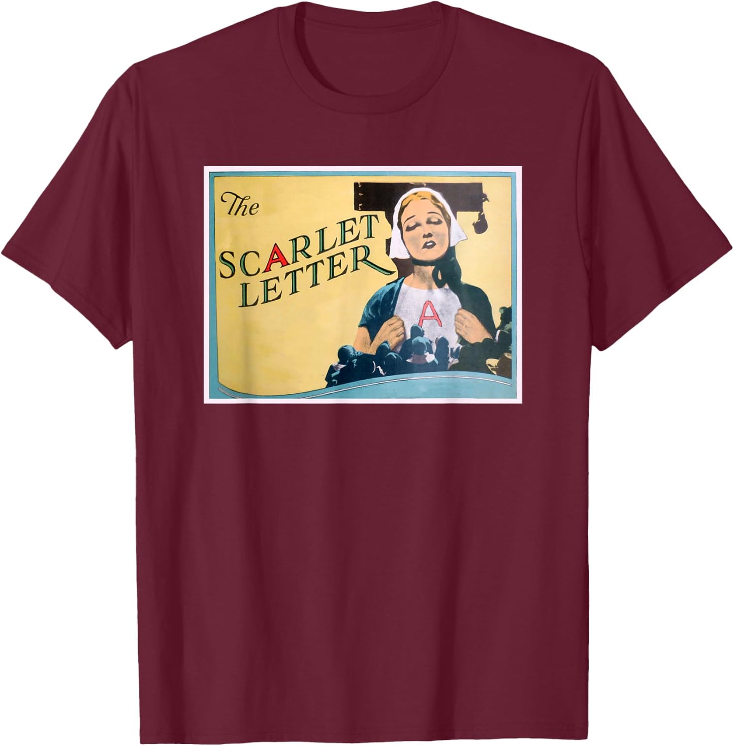 The Scarlet Letter (1926) T-Shirt - T-Shirt | Maroon