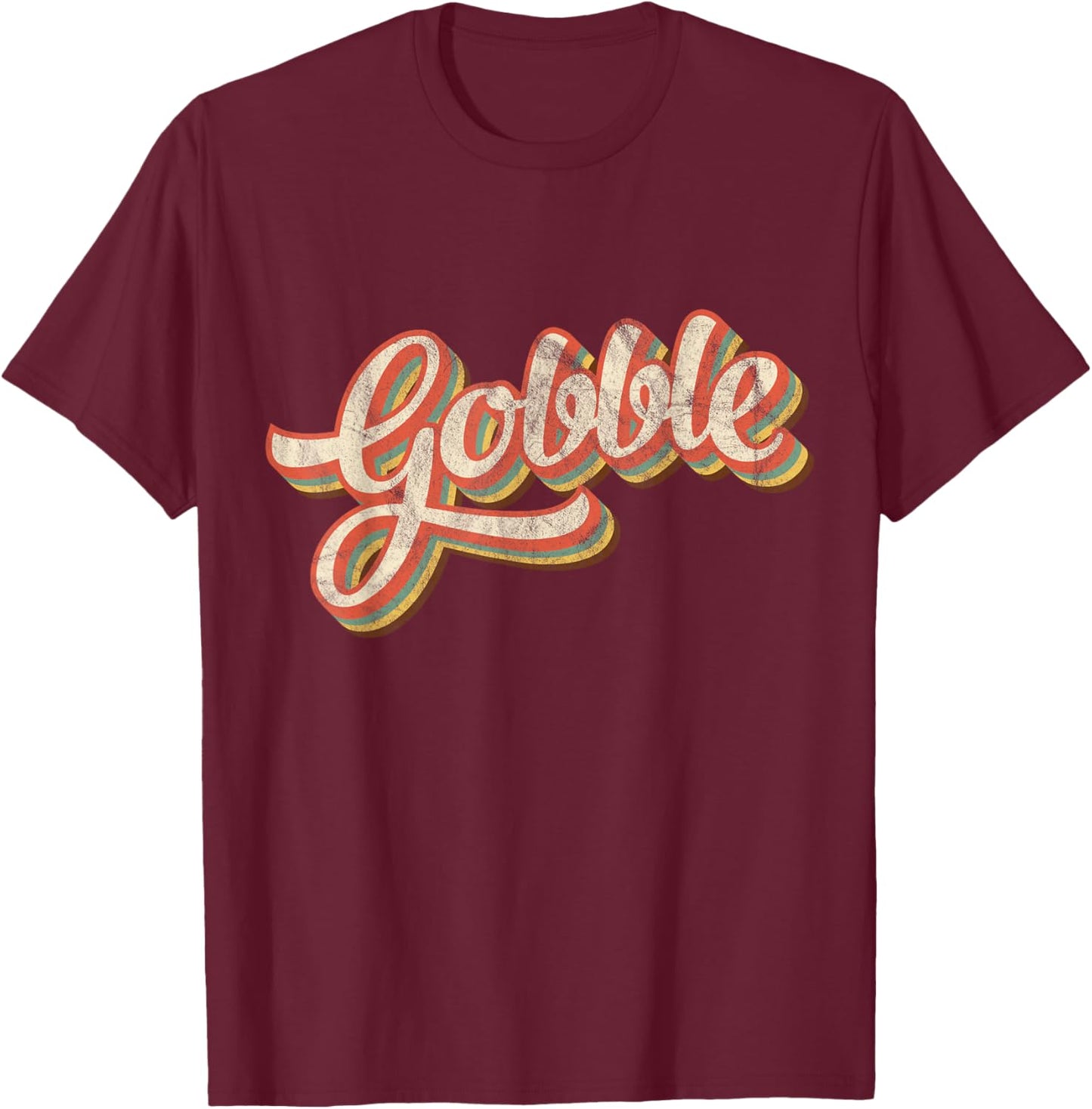 Vintage Thanksgiving Gift Turkey Leg Day Costume Piligrim T-Shirt - T-Shirt | Maroon