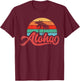 Aloha Hawaii Hawaiian Island Palm Beach Surfboard Vacation Women Girls Kids T-Shirt - T-Shirt | Maroon