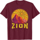 Zion National Park Nature Lover Hiking Fan T-Shirt - T-Shirt | Maroon