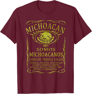 Mexican Michoacan Shirt T-Shirt - T-Shirt | Maroon