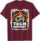 Tech Support I Computer IT Guy T-Shirt - T-Shirt | Maroon