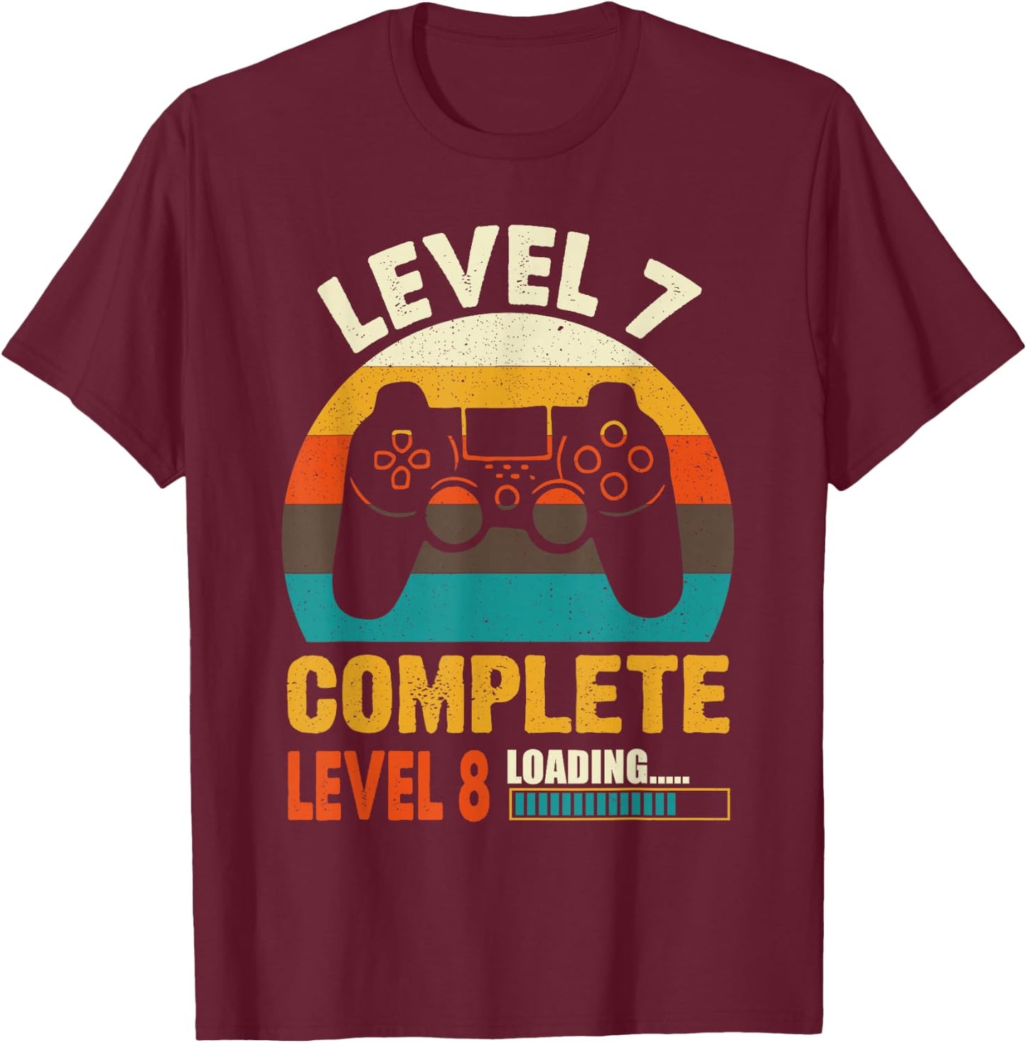 Level 7 Complete Vintage 7th Wedding Anniversary T-Shirt - T-Shirt | Maroon