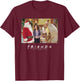 Friends Christmas Armadillo T-Shirt - T-Shirt | Maroon