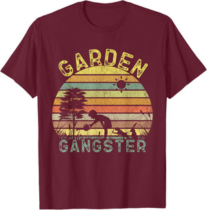 Garden Gangster Funny Gardening Shirt for Gardeners T-Shirt - T-Shirt | Maroon
