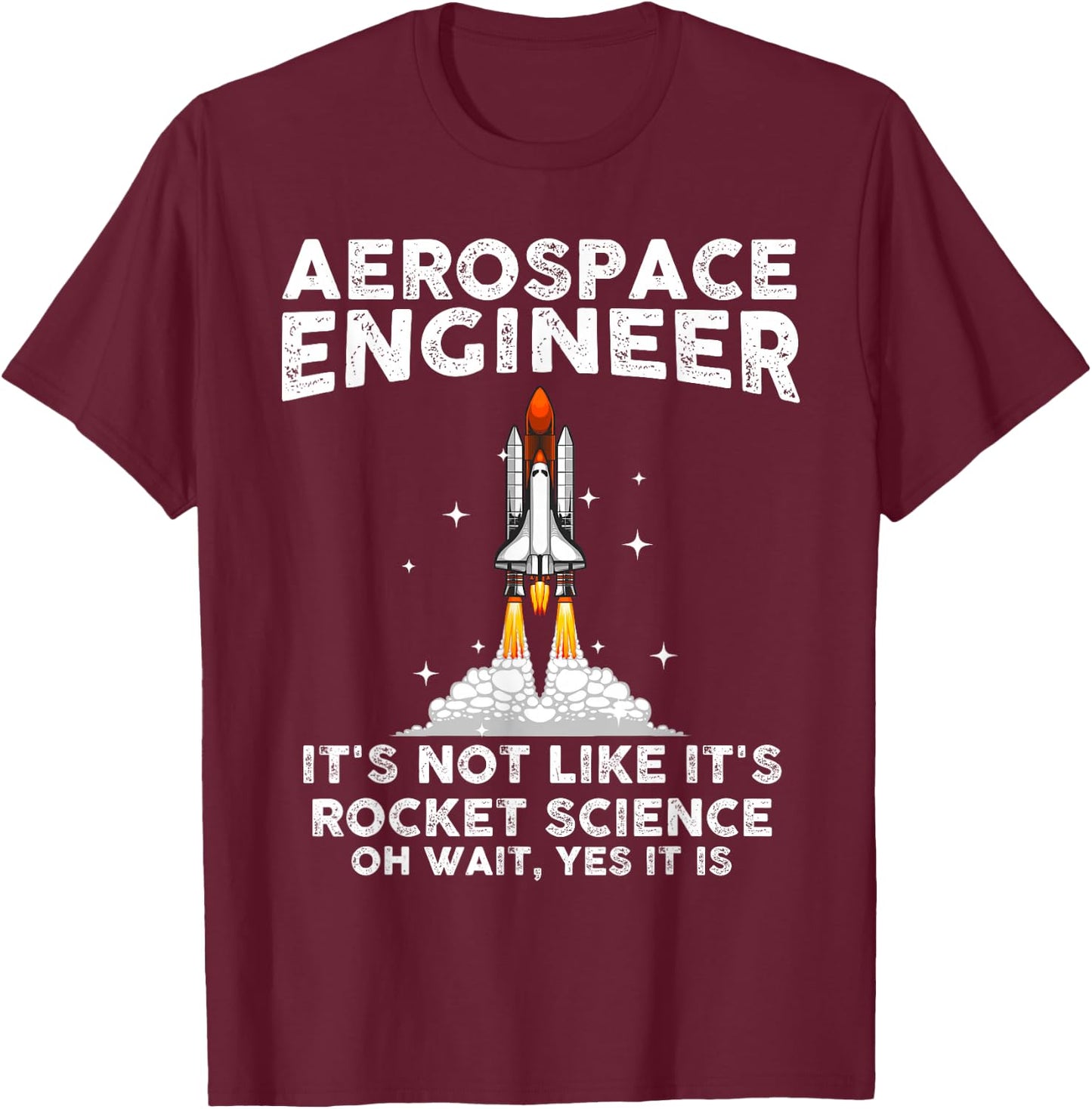 Cool Aerospace Engineer Women Rocket Scientist Space T-Shirt - T-Shirt | Maroon