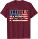 America needs Jesus Christian Americans Patriotic Women Men T-Shirt - T-Shirt | Maroon