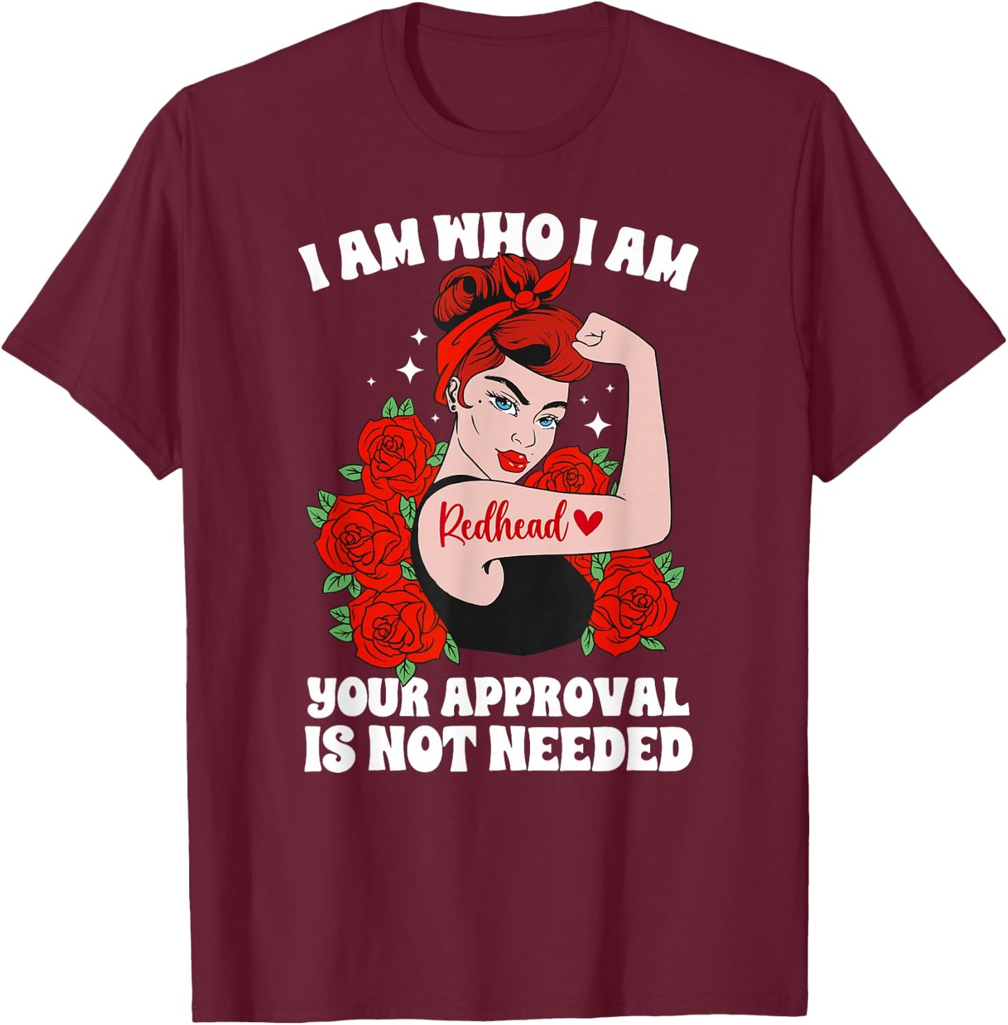 Redhead Proud Red Haired Ginger Red Hair T-Shirt - T-Shirt | Maroon