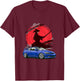 JDM RSX Auto Tuning Japan Samurai Sun Drift T-Shirt - T-Shirt | Maroon