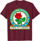 Blackburn Rovers FC logo T-Shirt - T-Shirt | Maroon