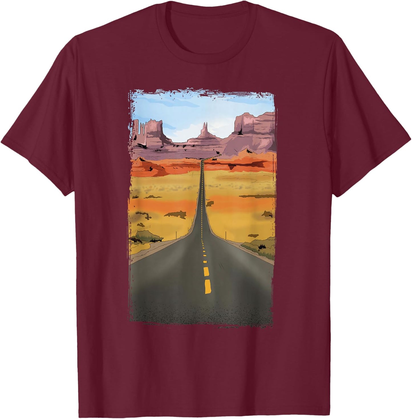 Monument Valley T-Shirt - T-Shirt | Maroon