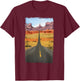 Monument Valley T-Shirt - T-Shirt | Maroon
