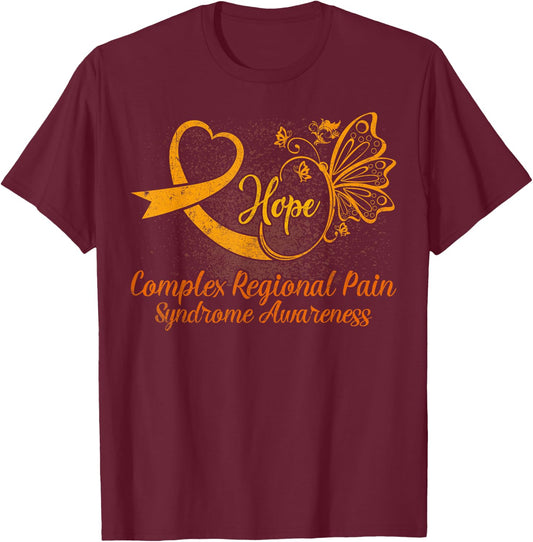 CRPS Awareness Complex Regional Pain Syndrome Novelty T-Shirt - T-Shirt | Maroon