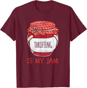 Fun Thrift Store Lover Meme Quote | Cute Thrifting T-Shirt - T-Shirt | Maroon