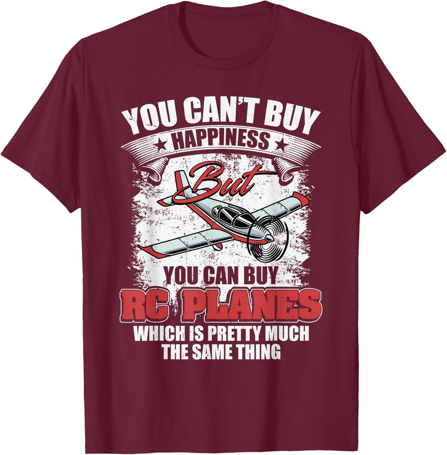 Radio Controlled Planes RC Airplane Fighter Jet RC Plane T-Shirt - T-Shirt | Maroon