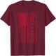 RED, Remember Everyone Deployed, Red Distressed Flag T-Shirt - T-Shirt | Maroon