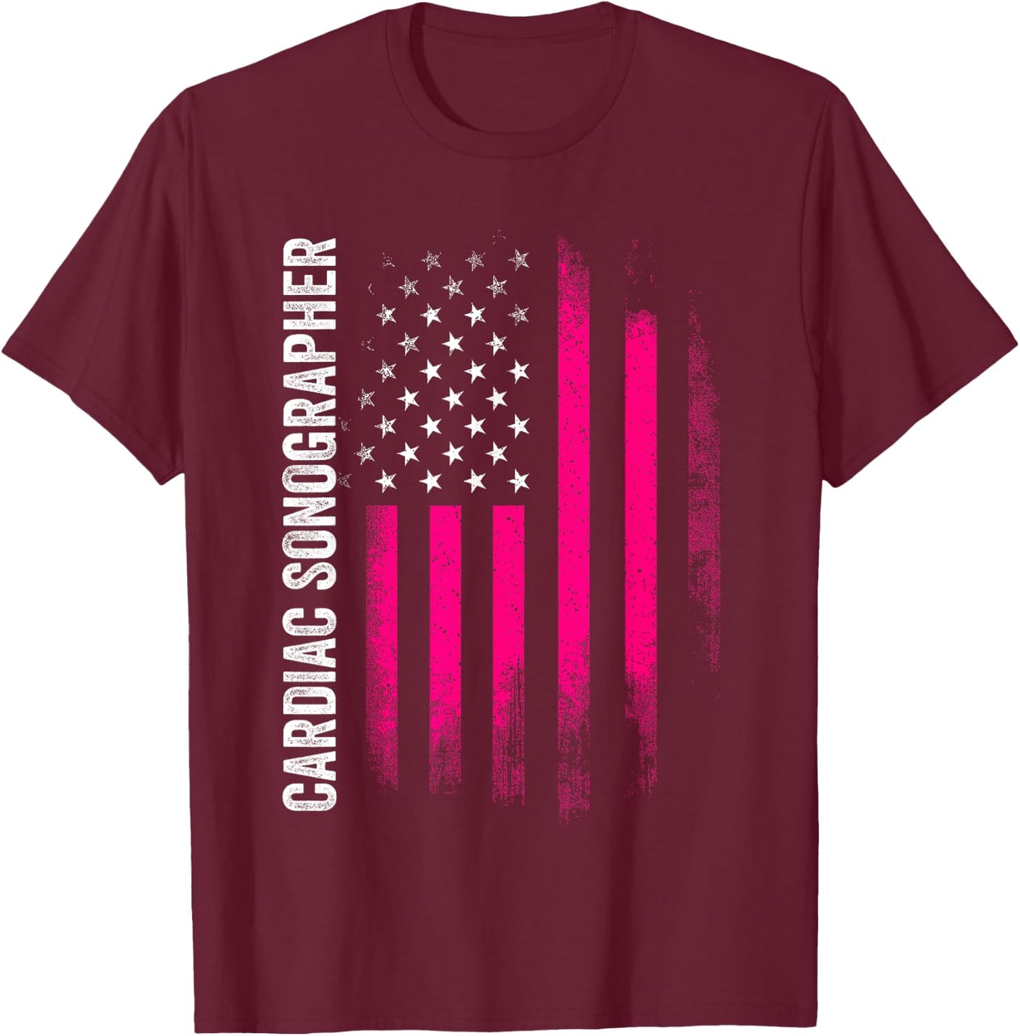 Cardiac Sonographer Echo Tech RDCS T-Shirt - T-Shirt | Maroon