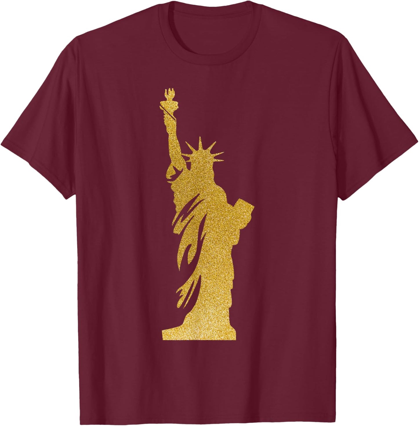 Statue of Liberty Souvenir New York T-Shirt - T-Shirt | Maroon