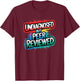 Funny Diagnosis Undiagnosed But Peer Reviewed T-Shirt - T-Shirt | Maroon