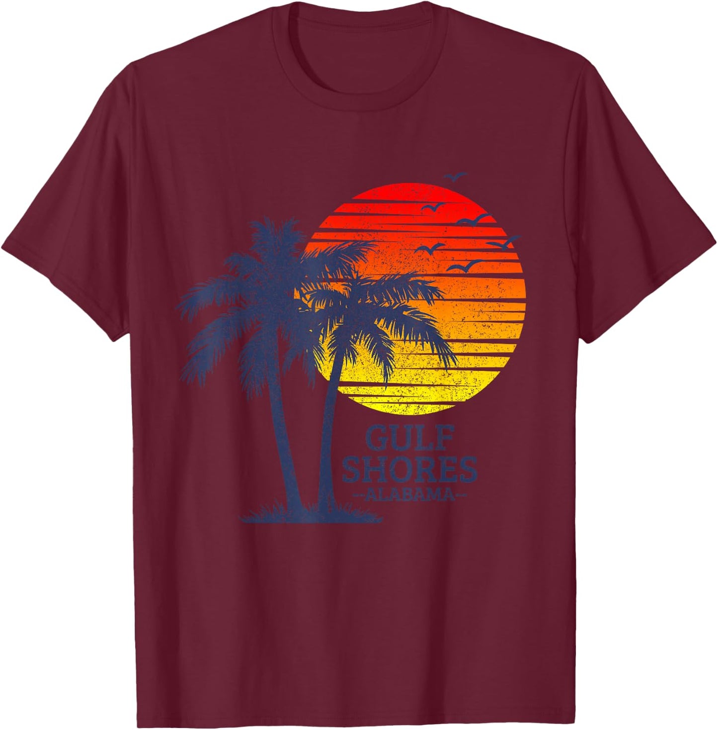 Gulf Shores Alabama T-Shirt - T-Shirt | Maroon