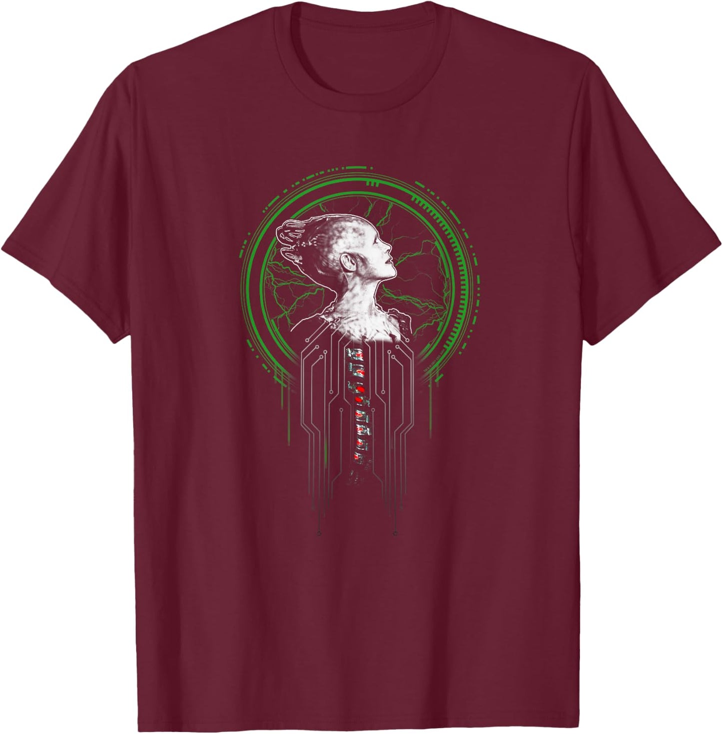 Star Trek Borg Queen T-Shirt - T-Shirt | Maroon