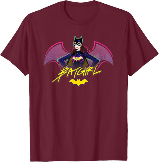 Batman Batgirl T-Shirt - T-Shirt | Maroon