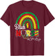 Juneteenth Black Nurse CMA Life Rainbow Afro African T-Shirt - T-Shirt | Maroon