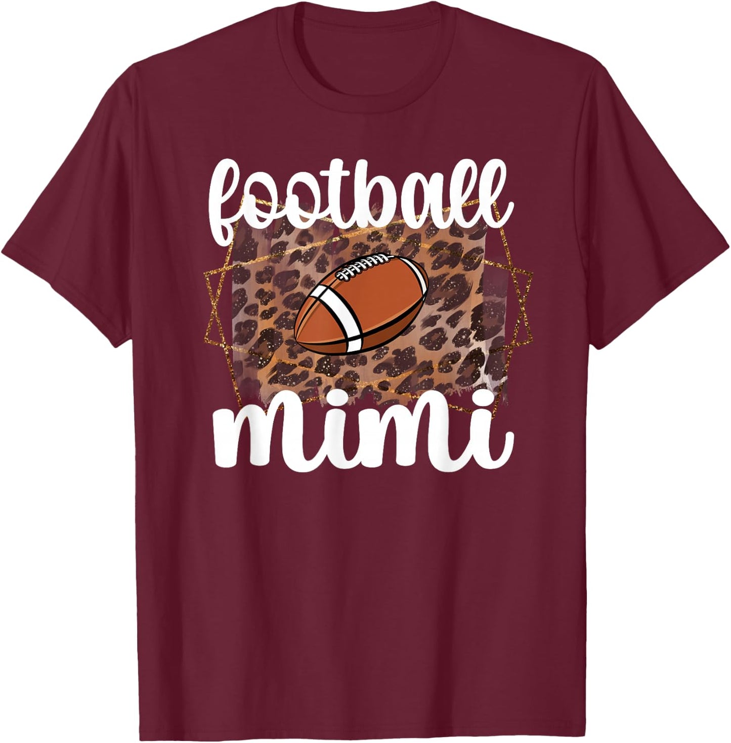 Football Mimi Proud Mimi Of A Football Player Grandma T-Shirt - T-Shirt | Maroon