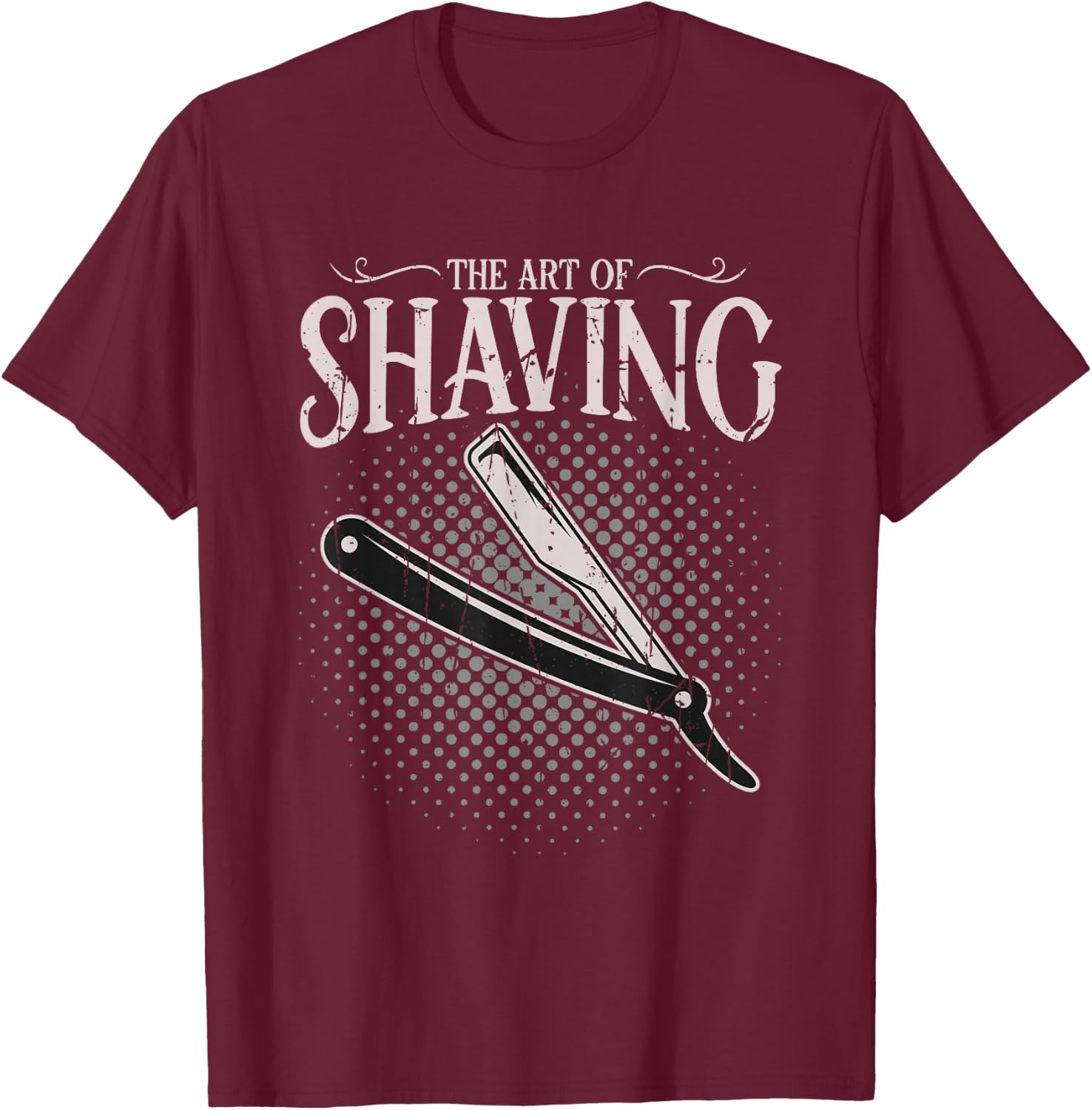 The art of shaving - Barber T-Shirt - T-Shirt | Maroon